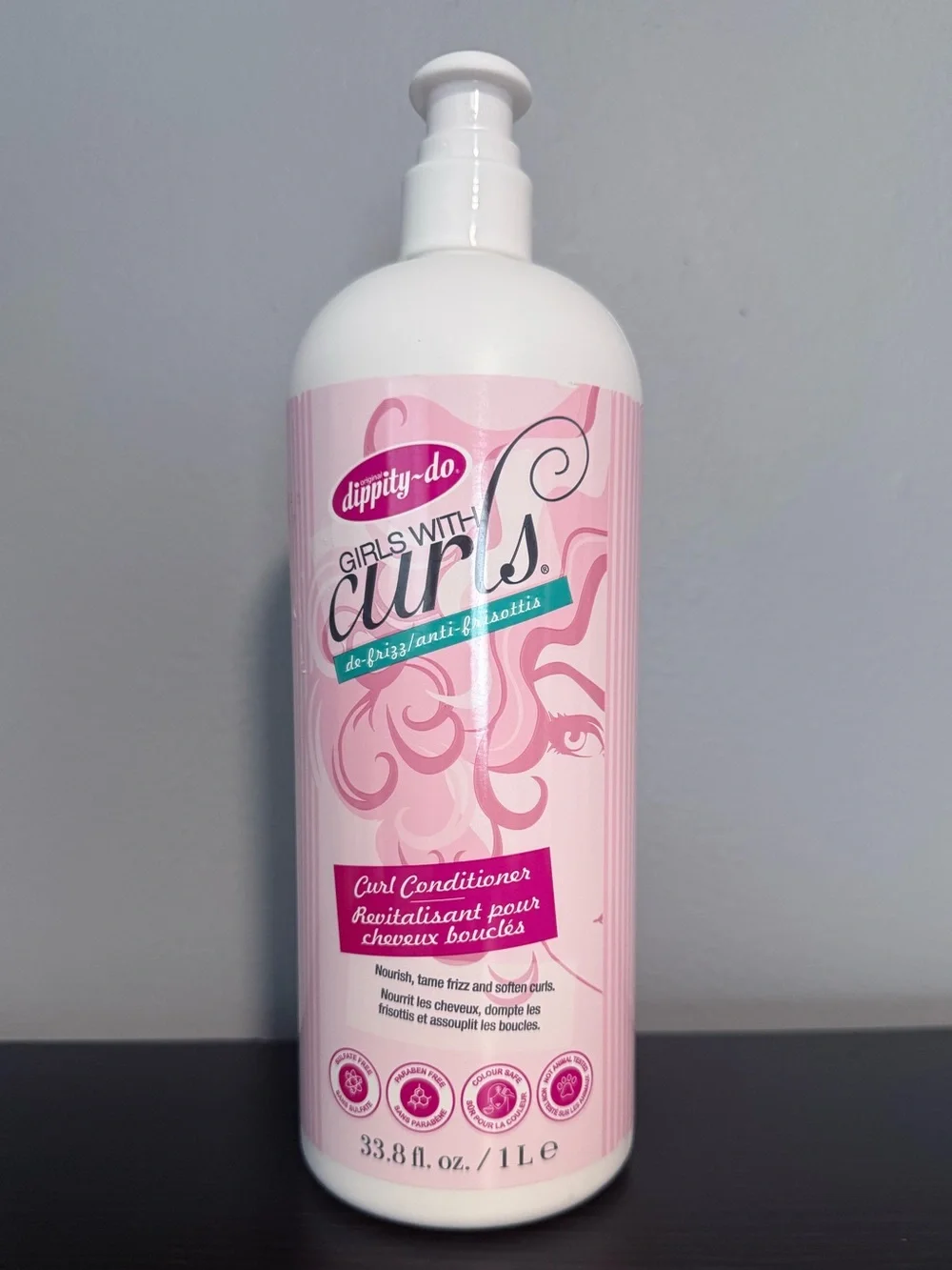 Dippity Do Girls with Curls Anti Frizz Curl Conditioner | 33.8 oz | NWT